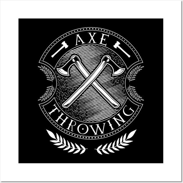 Crossed Axes - Axe Throwing Wall Art by Modern Medieval Design